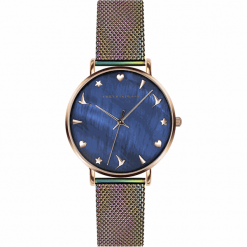 Emily Westwood Blue Seashell Rainbow EAT-3818. Niebieskie zegarki damskie Emily Westwood. W wyprzedaży za 167,00 zł.