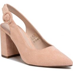 Sandały JENNY FAIRY - LS5233-01 Light Pink. Różowe klapki damskie Jenny Fairy, bez wzorów, ze skóry ekologicznej, bez obcasa, na obcasie. Za 79,99 zł.