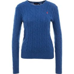 Polo Ralph Lauren JULIANNA Sweter new blue heather. Niebieskie swetry klasyczne damskie marki Polo Ralph Lauren, xl, z wełny. Za 629,00 zł.