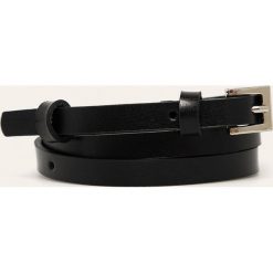 Answear - Pasek skórzany. Czarne paski damskie ANSWEAR, w paski, ze skóry. W wyprzedaży za 49,90 zł.