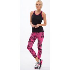 Różowe legginsy w czarne wzory H0060. Różowe legginsy damskie Fasardi, s, bez wzorów. Za 59,00 zł.