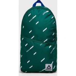 Reebok - Plecak. Zielone plecaki męskie Reebok, bez wzorów, z poliesteru. W wyprzedaży za 99,90 zł.