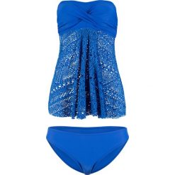Tankini (2 części) bonprix błękit królewski. Niebieskie stroje kąpielowe damskie bonprix, bez wzorów. Za 109,99 zł.