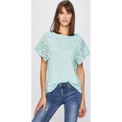 Answear - Top Great Escape. Różowe bluzki damskie ANSWEAR, xl, z haftami, z bawełny, z okrągłym kołnierzem. W wyprzedaży za 29,90 zł.