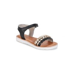 Sandały Dziecko Kickers BRADWAY. Czarne sandały dziewczęce Kickers, bez zapięcia. Za 146,30 zł.