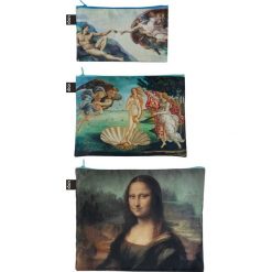 Saszetki Zip Pockets Museum 3 szt. Michelangelo. Saszetki damskie LOQI, bez wzorów, eleganckie, średnie, bez dodatków. Za 63,00 zł.
