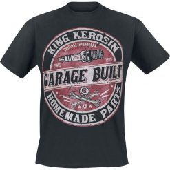 T-shirty męskie z nadrukiem: King Kerosin Garage Built T-Shirt czarny