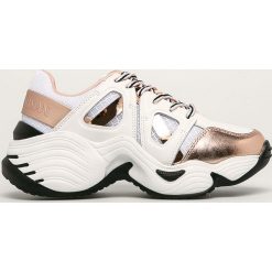 Emporio Armani - Buty. Czarne buty sportowe damskie Emporio Armani, ze skóry. Za 1149,00 zł.