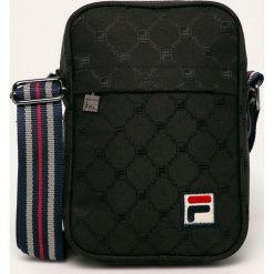 Fila - Saszetka. Czarne listonoszki damskie Fila, w paski, z poliesteru, małe. W wyprzedaży za 139,90 zł.