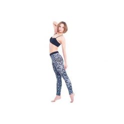 Horus Leggins (Grey). Szare legginsy damskie OKUAKU, xs, z nadrukiem, z elastanu. Za 159,00 zł.
