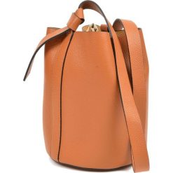 Mangotti torebka SS19 MG brązowy. Pomarańczowe torebki klasyczne damskie Mangotti, w paski, ze skóry, eleganckie, na ramię, bez dodatków. Za 999,00 zł.