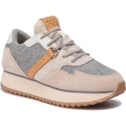 Sneakersy GANT - Linda 19533881 Macadamia G116. Brązowe półbuty damskie GANT, ze skóry. W wyprzedaży za 379,00 zł.