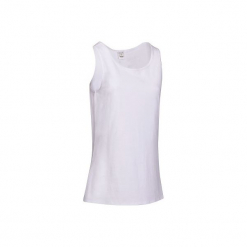 Top Gym & Pilates 100 damski. Białe topy sportowe damskie DOMYOS, xl, z bawełny, bez rękawów. Za 14,99 zł.