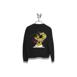 Bluza Rozpadający się Homer Męska. Czarne bluzy damskie Failfake, s, bez wzorów, bez kołnierzyka, bez rękawów, bez kaptura. Za 170,00 zł.