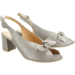 KRYSTAD CESAR 94 S grey#, sandały damskie. Szare sandały damskie Krystad, bez wzorów, ze skóry, bez obcasa, na obcasie, bez zapięcia. Za 269,90 zł.