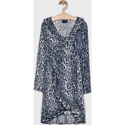 Lmtd - Sukienka dziecięca 140-176 cm. Niebieskie sukienki dziewczęce LMTD, bez wzorów, z wiskozy, casualowe, z długim rękawem, długie, mini, rozkloszowane. W wyprzedaży za 89,90 zł.
