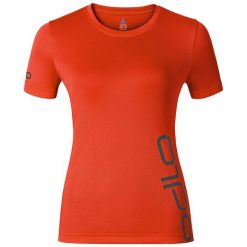 Odlo Koszulka T-shirt s/s EVENT T pomarańczowa r. L. Brązowe topy sportowe damskie marki Odlo, l. Za 141,25 zł.