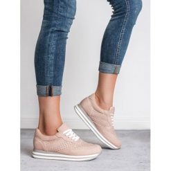 Buty sportowe z eko skÓry. Buty sportowe damskie KYLIE, bez wzorów, ze skóry ekologicznej, sportowe. Za 109,00 zł.
