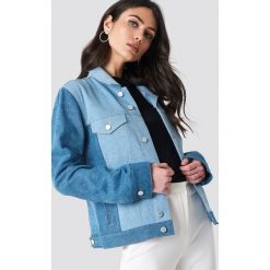 NA-KD Kurtka jeansowa w dwóch odcieniach - Blue. Niebieskie kurtki damskie marki NA-KD, z jeansu. W wyprzedaży za 85,18 zł.