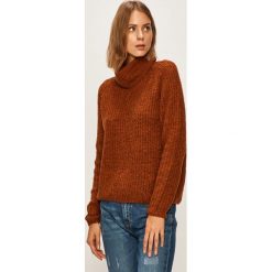 Only - Sweter. Pomarańczowe swetry damskie ONLY, s, bez wzorów, z elastanu, bez rękawów. W wyprzedaży za 89,90 zł.
