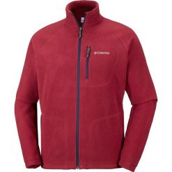 Kurtka polarowa "Fast Trek" w kolorze czerwonym. Czerwone kurtki męskie Columbia, xl, bez wzorów, z materiału, klasyczne, bez kaptura. W wyprzedaży za 99,95 zł.
