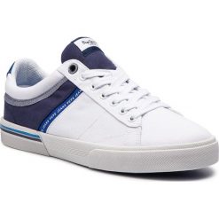 Sneakersy PEPE JEANS - North Half PMS30531 White 800. Niebieskie sneakersy męskie Pepe Jeans, bez zapięcia. W wyprzedaży za 159,00 zł.