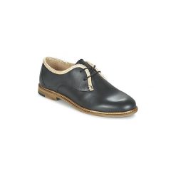 Derby M. Moustache EUGENIE. Czarne półbuty damskie M. Moustache, bez wzorów, bez obcasa, bez zapięcia. Za 527,20 zł.
