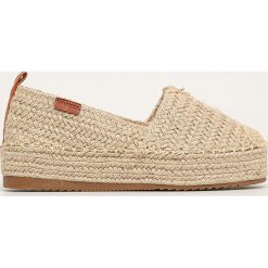 Answear Lab - Espadryle Simius. Brązowe espadryle damskie Answear Lab, bez wzorów, z materiału, bez obcasa, na obcasie. Za 119,90 zł.