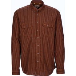 Koszula "Tom" - Regular fit - w kolorze pomarańczowo-granatowym. Pomarańczowe koszule męskie Camel Active, m, w kratkę, z bawełny, button down, bez rękawów. W wyprzedaży za 87,95 zł.