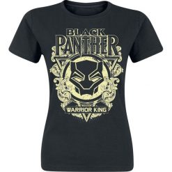 Bluzki damskie: Black Panther Floral Mask Koszulka damska czarny