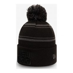 New Era Czapka zimowa Czarny. Czarne czapki męskie New Era, na zimę, z haftami, z materiału. Za 128,95 zł.
