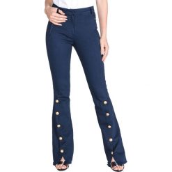 Pinko Alisso Spodnie Niebieski. Niebieskie spodnie damskie Pinko, z elastanu. Za 1208,95 zł.