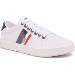 Tenisówki U.S. POLO ASSN. - Jaxon1 MARCS4082S0/CY2 Whi. Białe półbuty męskie U.S. Polo Assn., na co dzień, bez wzorów, z gumy, bez zapięcia. W wyprzedaży za 229,00 zł.