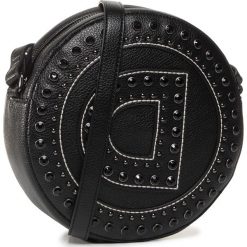 Torebka DESIGUAL - 20SAXP47 2000. Czarne listonoszki damskie Desigual, z aplikacjami, ze skóry ekologicznej, zdobione, bez dodatków. W wyprzedaży za 209,00 zł.