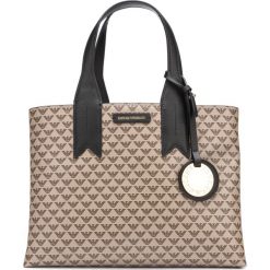 Emporio Armani Torebka Brązowy. Pomarańczowe torebki klasyczne damskie Emporio Armani, w paski, z poliesteru, bez dodatków. Za 1098,95 zł.
