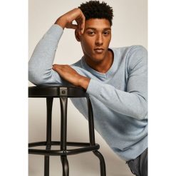 Medicine - Sweter Basic. Niebieskie swetry męskie MEDICINE, s, bez wzorów, z bawełny, bez kołnierzyka, bez kaptura. Za 99,90 zł.