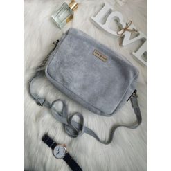 Torebka Freesia grey - UNI. Szare torebki klasyczne damskie Fanaberia.com, w paski, na ramię, małe, bez dodatków. Za 99,00 zł.