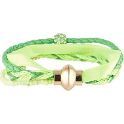 Bransoletki damskie: Bransoletka z kryształkami Swarovski w kolorze zielonym