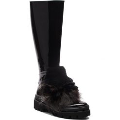 Kozaki BALDININI - 914504P13ZZARA0000 Zara Nero. Czarne buty zimowe damskie Baldinini, z lakierowanej skóry, na obcasie. Za 3219,00 zł.