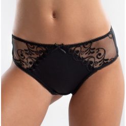 Brazyliany Chanell. Brązowe figi damskie marki Astratex, z haftami, z bawełny. Za 40,99 zł.
