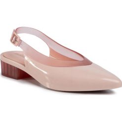 Sandały MELISSA - Cleo Heel Ad 32906 Pink/Transparent Pink 53709. Różowe klapki damskie Melissa, bez wzorów, z tworzywa sztucznego, bez obcasa, na obcasie. Za 429,00 zł.