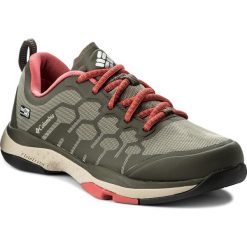 Buty COLUMBIA - ATS Trail FS38 OutDry BM2764 Cypress/Sunset Red 316. Zielone buty sportowe męskie marki Columbia, ze skóry ekologicznej, bez zapięcia, do biegania. W wyprzedaży za 289,00 zł.