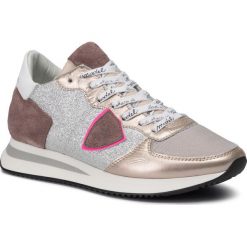 Sneakersy PHILIPPE MODEL - Trpx TZLD GP01 Glitter Pop. Żółte półbuty damskie Philippe Model, ze skóry. Za 1269,00 zł.