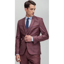 Marynarka Z GIULIANO GGTS900346. Czerwone marynarki męskie Giacomo Conti, m, bez wzorów, z wełny. Za 1599,00 zł.
