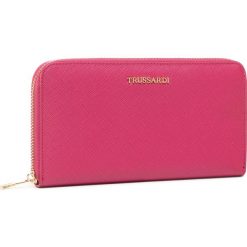 Duży Portfel Damski TRUSSARDI JEANS - Mosca Zip 3 Pocket 75W00248 V280. Różowe portfele damskie Trussardi Jeans, bez wzorów, z jeansu. Za 349,00 zł.