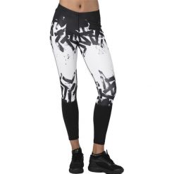 Asics 7/8 Tight 154560-100 leginsy damskie białe L. Białe legginsy sportowe damskie Asics, s, w paski, z elastanu. W wyprzedaży za 169,99 zł.