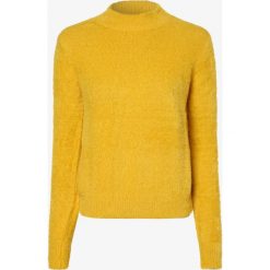 Guess Jeans - Sweter damski, żółty. Żółte swetry damskie Guess Jeans, m, z aplikacjami, z jeansu, bez rękawów, bez kaptura. Za 309,95 zł.