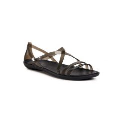 CROCS 204915-001 Czarny. Czarne klapki damskie Crocs, bez wzorów, z tworzywa sztucznego, bez obcasa. Za 199,99 zł.
