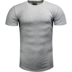 Koszulka męska t-shirt gładki szary Recea. Szare koszulki męskie Recea, s, bez wzorów, z bawełny, klasyczne, bez kołnierzyka, bez rękawów. Za 17,99 zł.