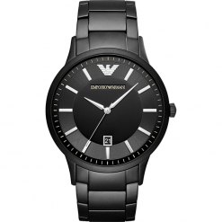 Zegarek EMPORIO ARMANI - Renato AR11079 Black/Black. Czarne zegarki męskie Emporio Armani. Za 1590,00 zł.